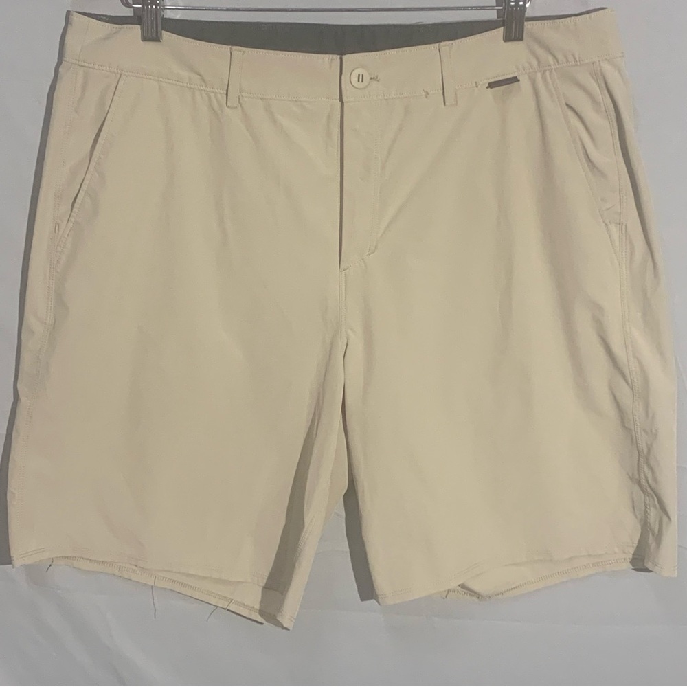 Patagonia Shorts Mens 36 Beige Chino Button Fly LightWeight Formal Summer Golf